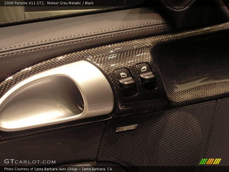 Meteor Grey Metallic / Black 2008 Porsche 911 GT2