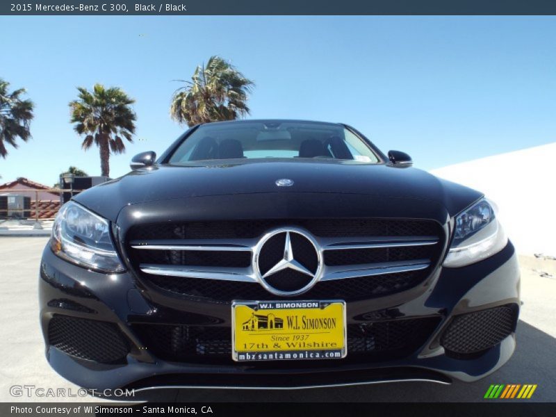 Black / Black 2015 Mercedes-Benz C 300