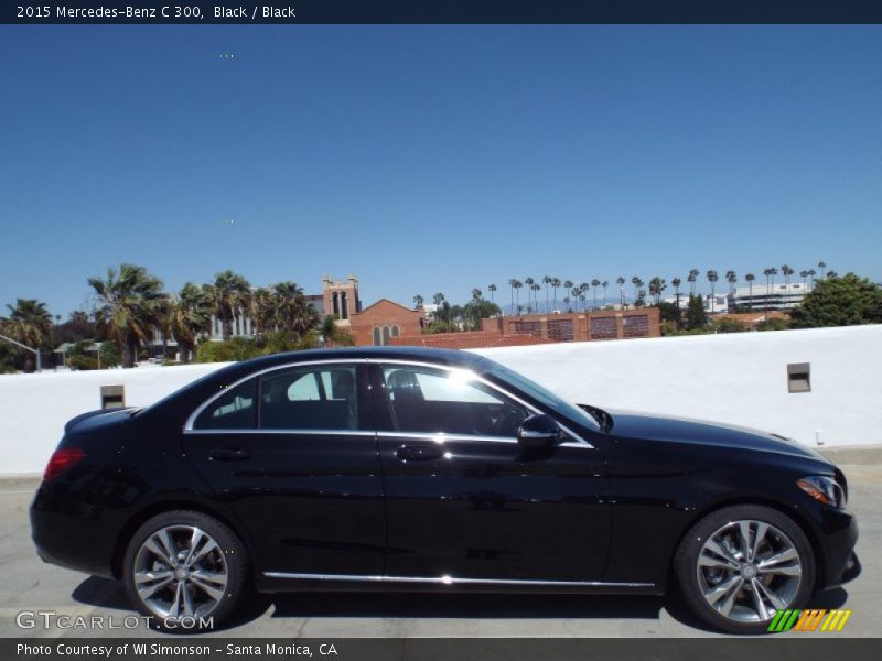 Black / Black 2015 Mercedes-Benz C 300