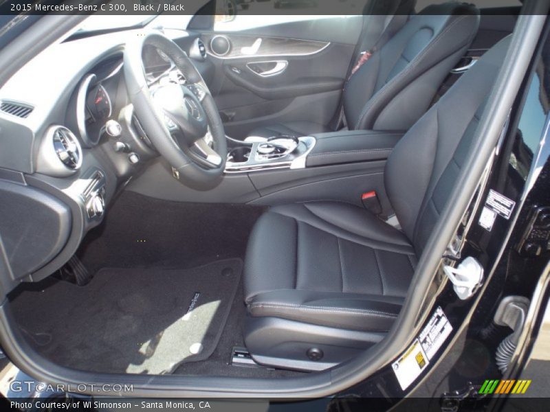 Black / Black 2015 Mercedes-Benz C 300