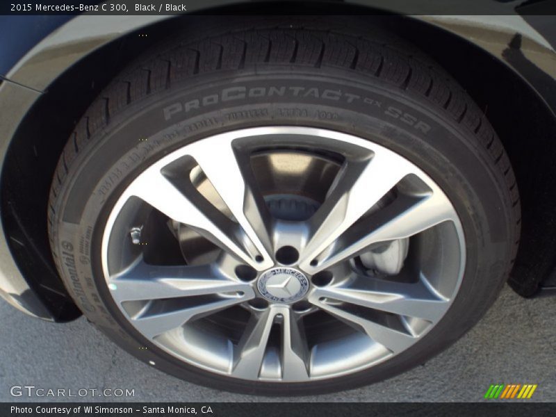 Black / Black 2015 Mercedes-Benz C 300