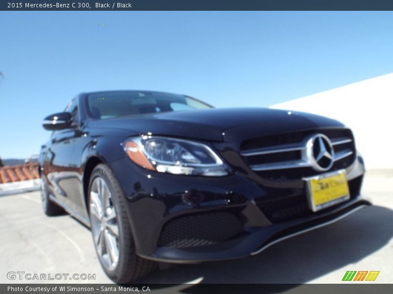 Black / Black 2015 Mercedes-Benz C 300