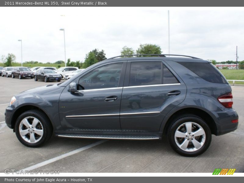 Steel Grey Metallic / Black 2011 Mercedes-Benz ML 350