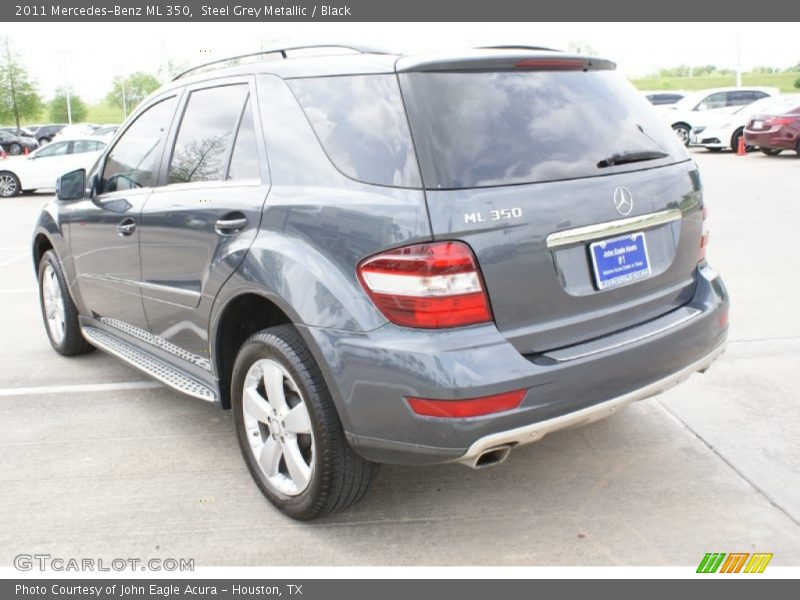 Steel Grey Metallic / Black 2011 Mercedes-Benz ML 350