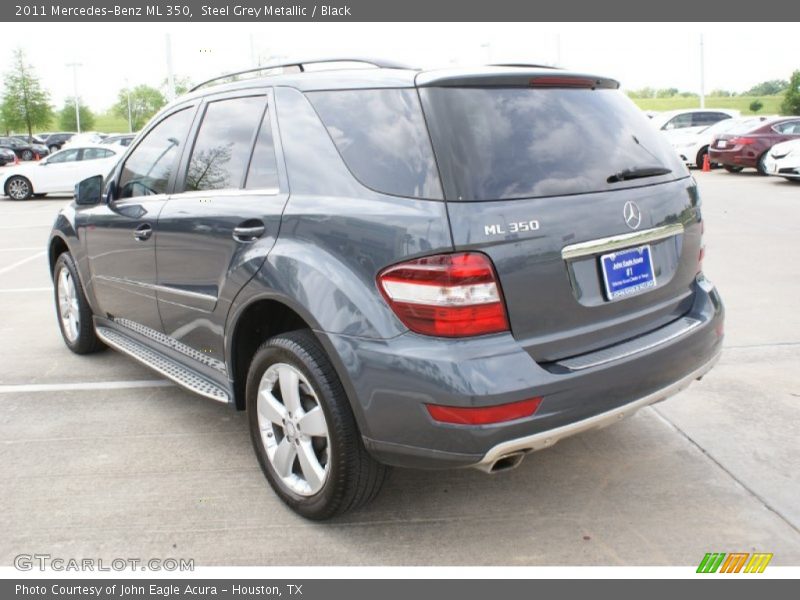 Steel Grey Metallic / Black 2011 Mercedes-Benz ML 350