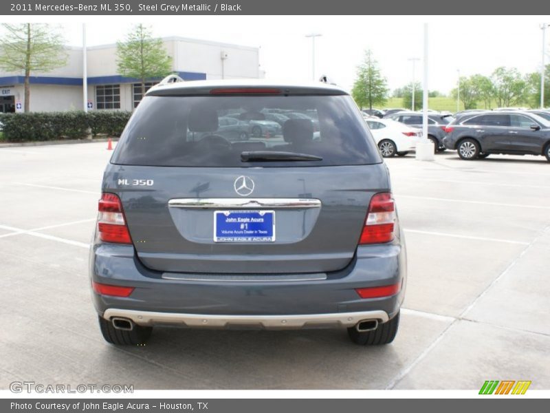 Steel Grey Metallic / Black 2011 Mercedes-Benz ML 350