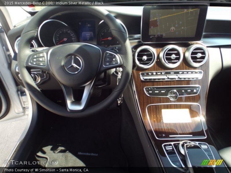 Iridium Silver Metallic / Black 2015 Mercedes-Benz C 300