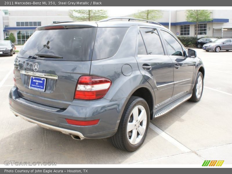 Steel Grey Metallic / Black 2011 Mercedes-Benz ML 350