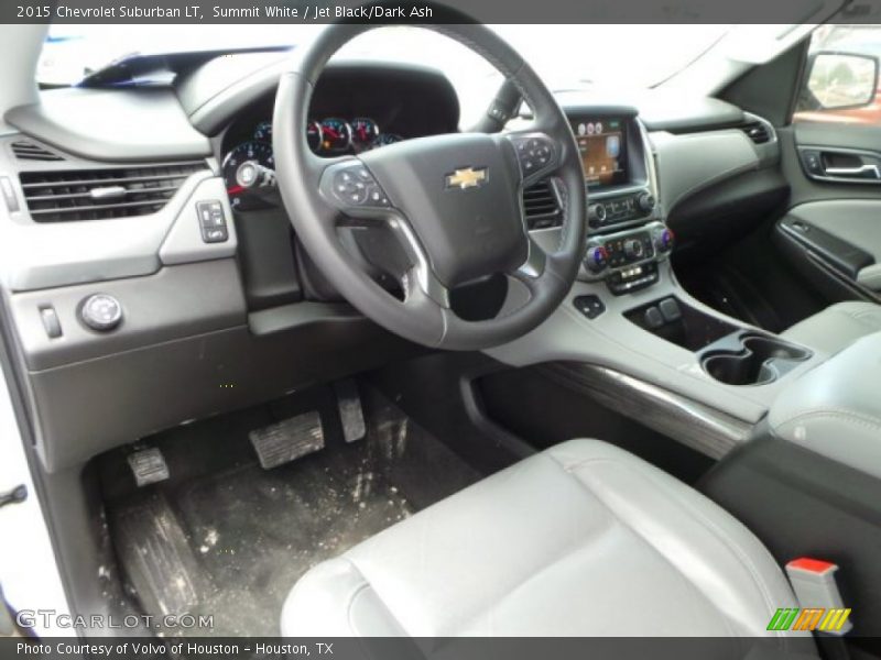 Summit White / Jet Black/Dark Ash 2015 Chevrolet Suburban LT