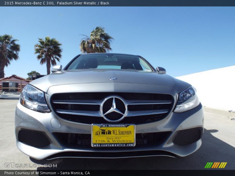 Paladium Silver Metallic / Black 2015 Mercedes-Benz C 300