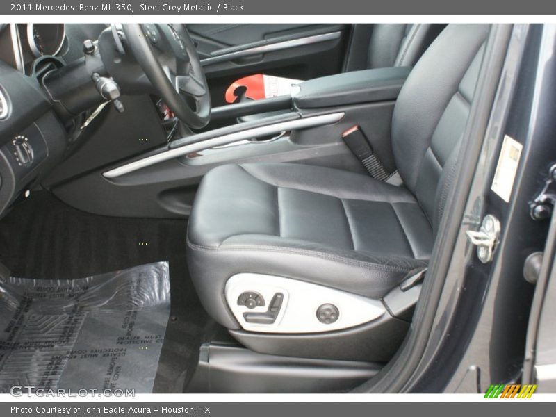 Steel Grey Metallic / Black 2011 Mercedes-Benz ML 350