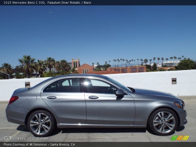 Paladium Silver Metallic / Black 2015 Mercedes-Benz C 300