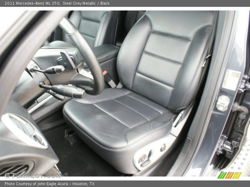 Steel Grey Metallic / Black 2011 Mercedes-Benz ML 350