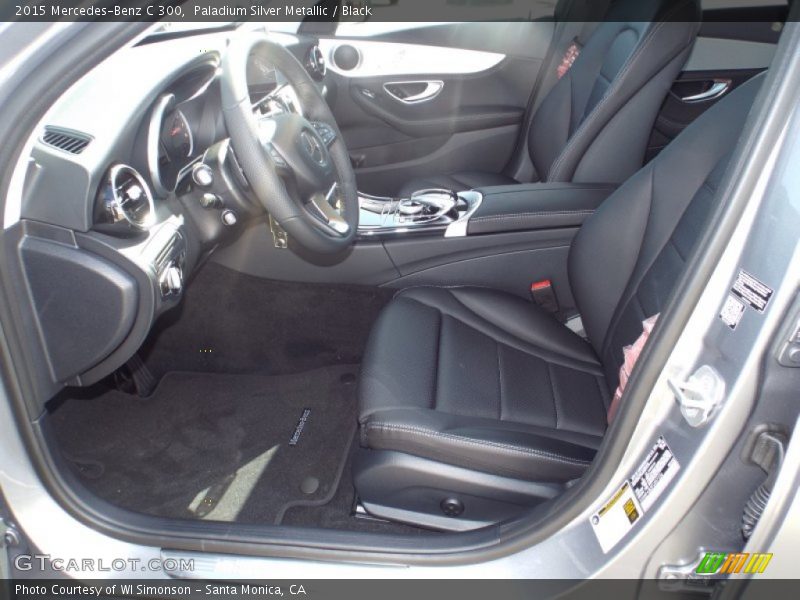 Paladium Silver Metallic / Black 2015 Mercedes-Benz C 300