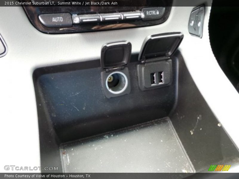 Summit White / Jet Black/Dark Ash 2015 Chevrolet Suburban LT