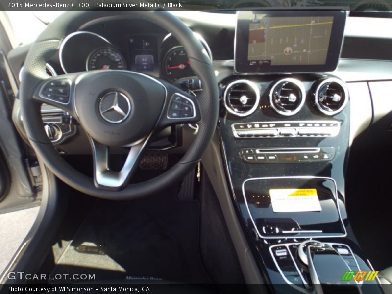 Paladium Silver Metallic / Black 2015 Mercedes-Benz C 300