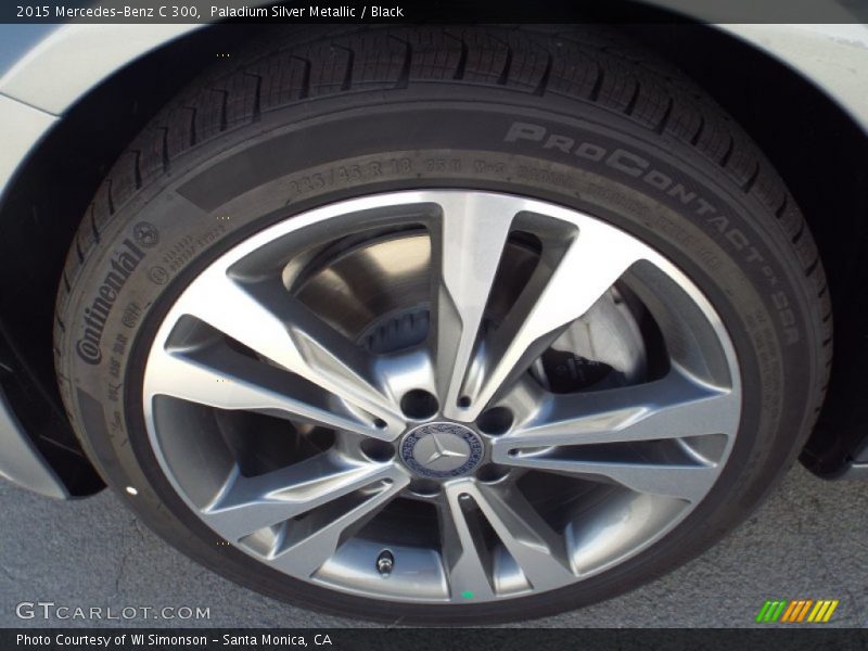 Paladium Silver Metallic / Black 2015 Mercedes-Benz C 300