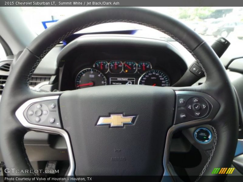 Summit White / Jet Black/Dark Ash 2015 Chevrolet Suburban LT