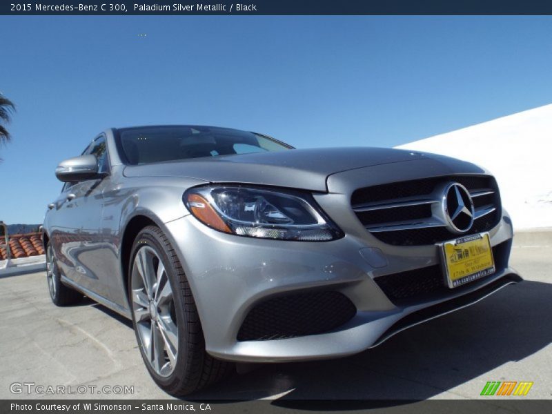 Paladium Silver Metallic / Black 2015 Mercedes-Benz C 300