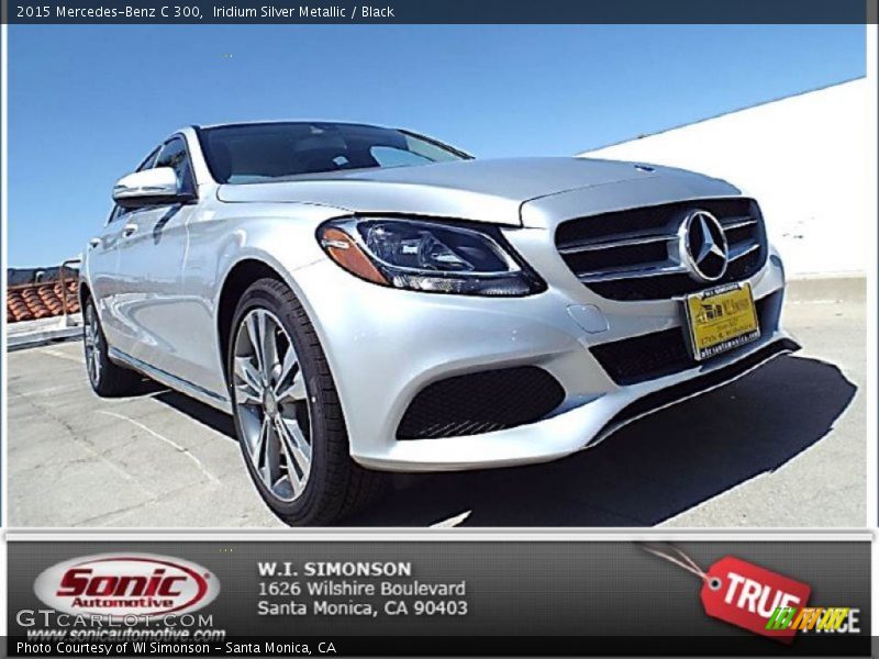 Iridium Silver Metallic / Black 2015 Mercedes-Benz C 300