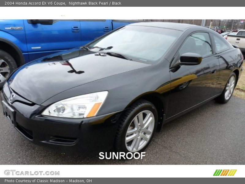 Nighthawk Black Pearl / Black 2004 Honda Accord EX V6 Coupe
