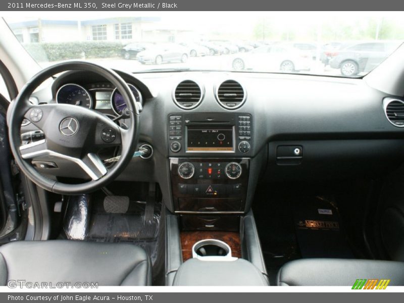 Steel Grey Metallic / Black 2011 Mercedes-Benz ML 350