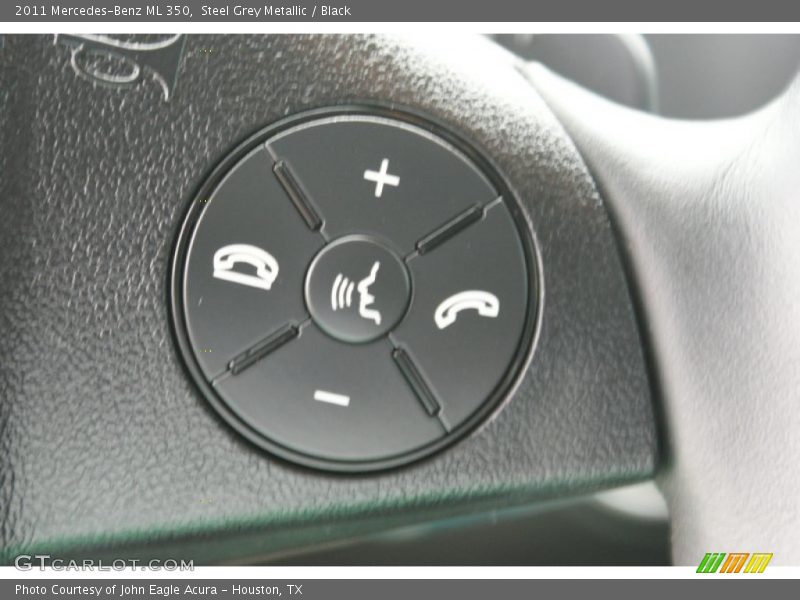 Steel Grey Metallic / Black 2011 Mercedes-Benz ML 350