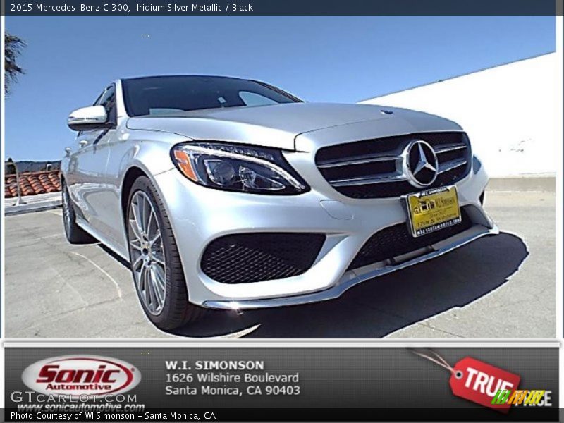 Iridium Silver Metallic / Black 2015 Mercedes-Benz C 300