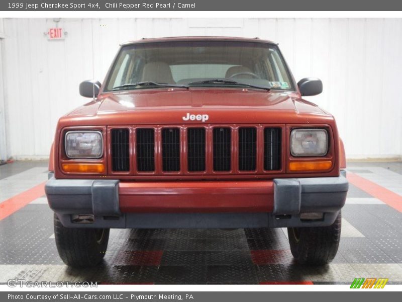 Chili Pepper Red Pearl / Camel 1999 Jeep Cherokee Sport 4x4