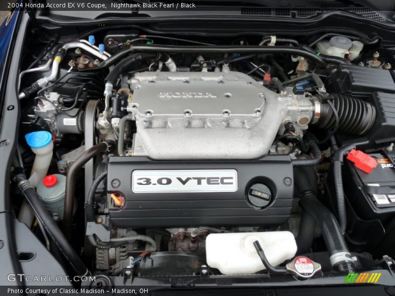 Nighthawk Black Pearl / Black 2004 Honda Accord EX V6 Coupe