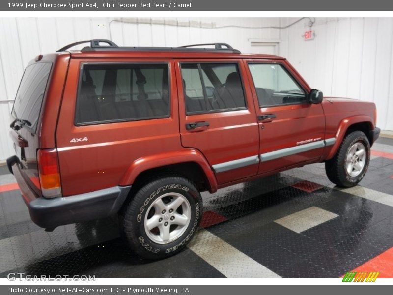 Chili Pepper Red Pearl / Camel 1999 Jeep Cherokee Sport 4x4