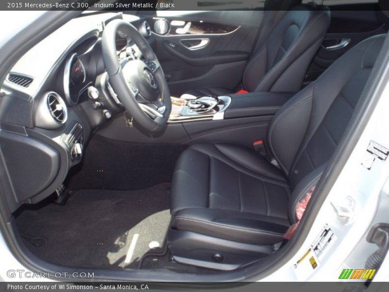 Iridium Silver Metallic / Black 2015 Mercedes-Benz C 300