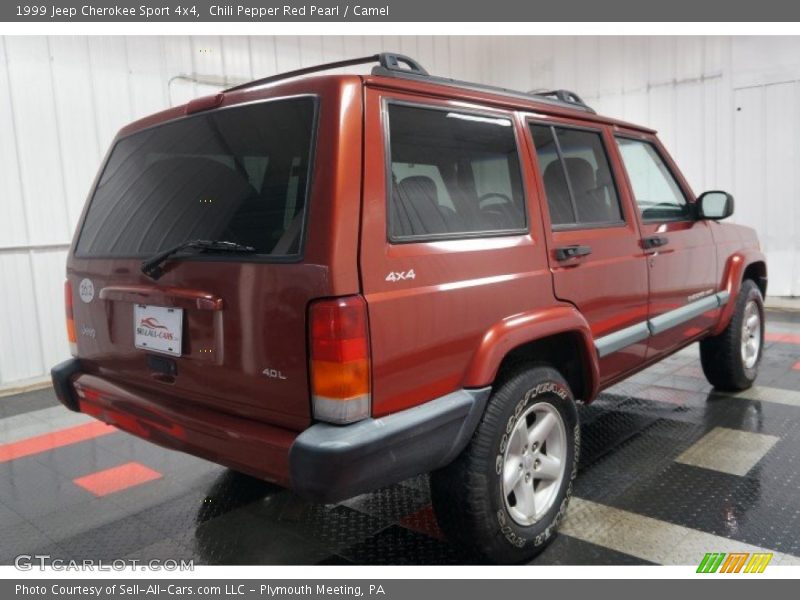Chili Pepper Red Pearl / Camel 1999 Jeep Cherokee Sport 4x4