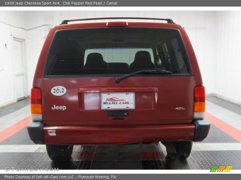 Chili Pepper Red Pearl / Camel 1999 Jeep Cherokee Sport 4x4