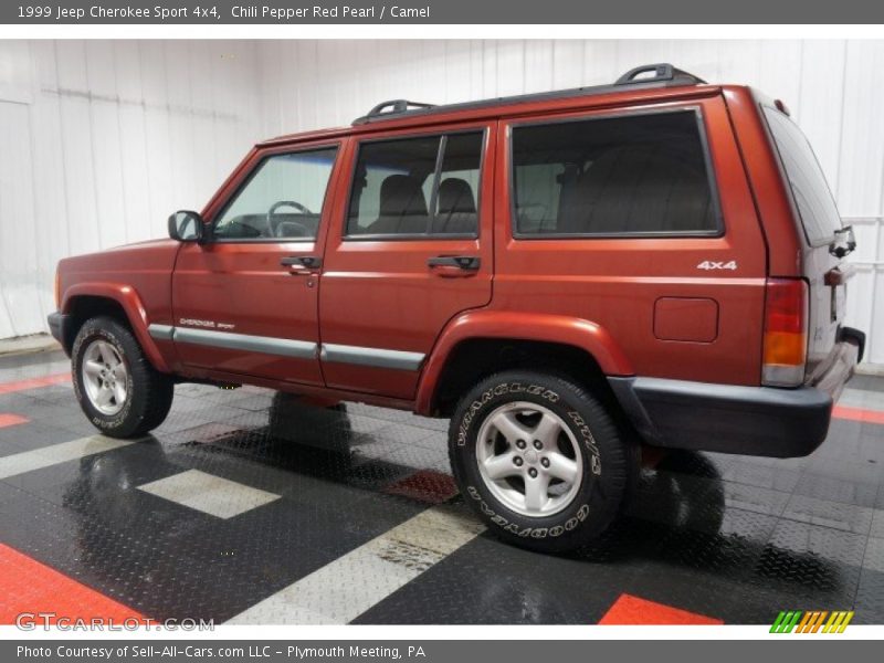 Chili Pepper Red Pearl / Camel 1999 Jeep Cherokee Sport 4x4