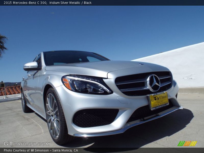 Iridium Silver Metallic / Black 2015 Mercedes-Benz C 300