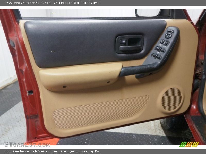 Chili Pepper Red Pearl / Camel 1999 Jeep Cherokee Sport 4x4