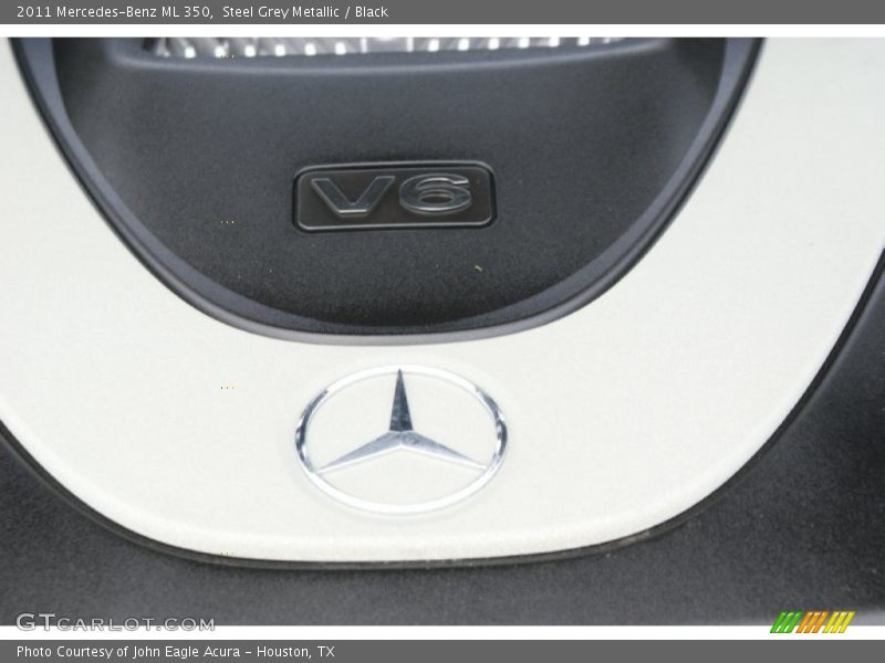 Steel Grey Metallic / Black 2011 Mercedes-Benz ML 350