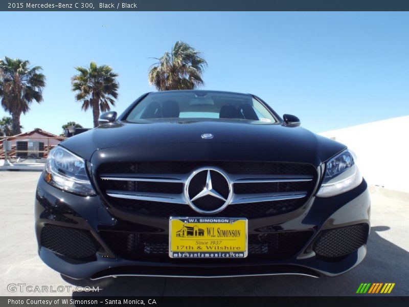 Black / Black 2015 Mercedes-Benz C 300