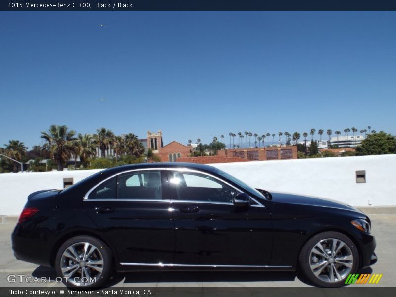 Black / Black 2015 Mercedes-Benz C 300