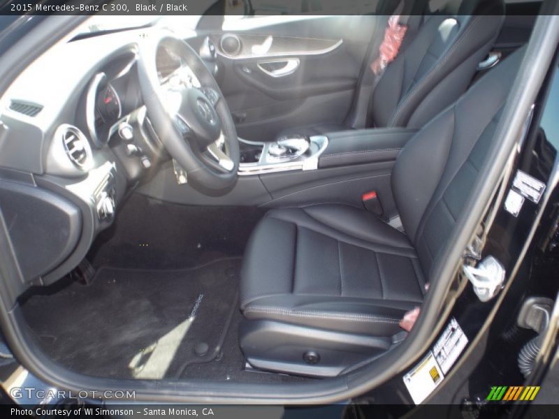 Black / Black 2015 Mercedes-Benz C 300
