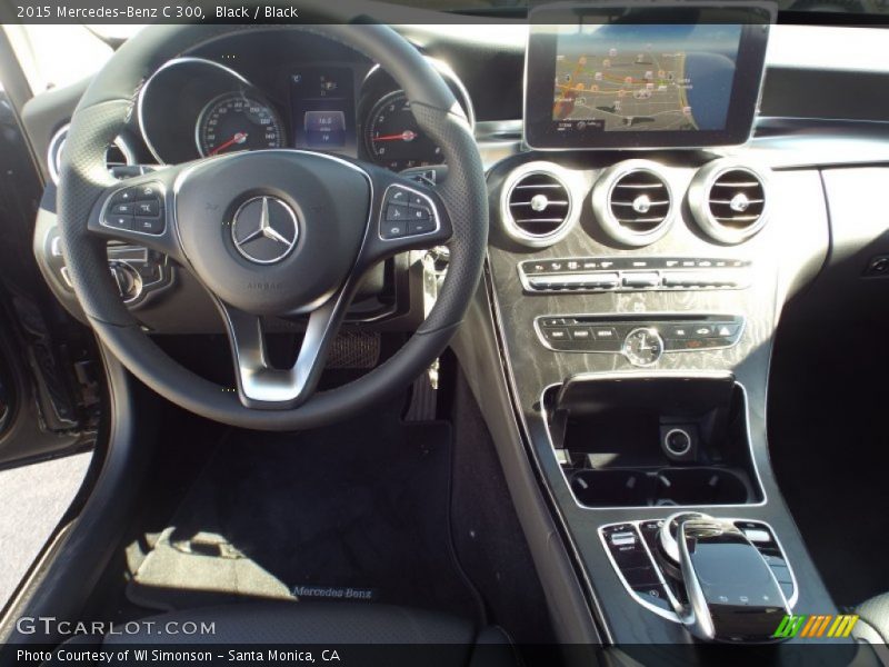 Black / Black 2015 Mercedes-Benz C 300
