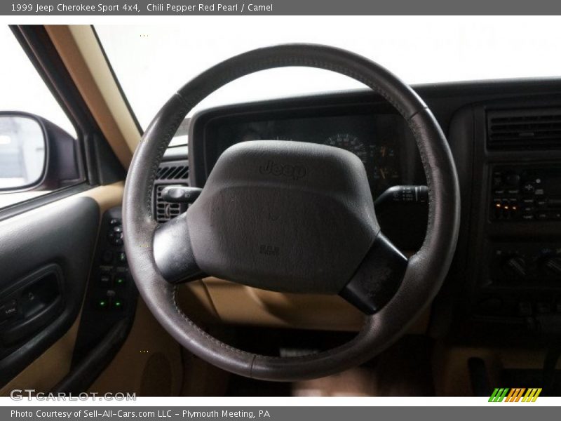 Chili Pepper Red Pearl / Camel 1999 Jeep Cherokee Sport 4x4
