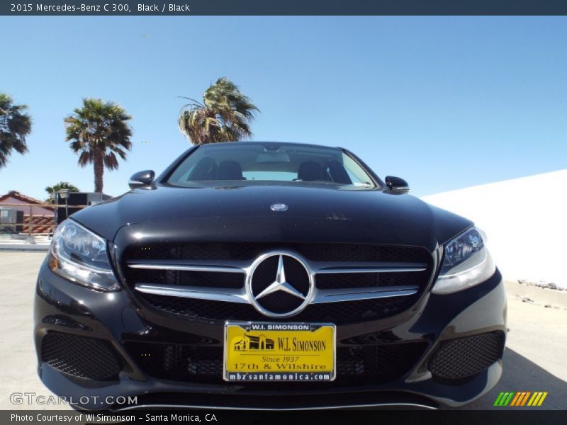 Black / Black 2015 Mercedes-Benz C 300