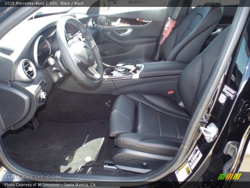 Black / Black 2015 Mercedes-Benz C 300