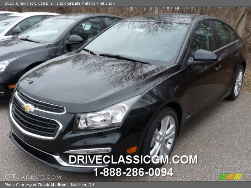 Black Granite Metallic / Jet Black 2015 Chevrolet Cruze LTZ