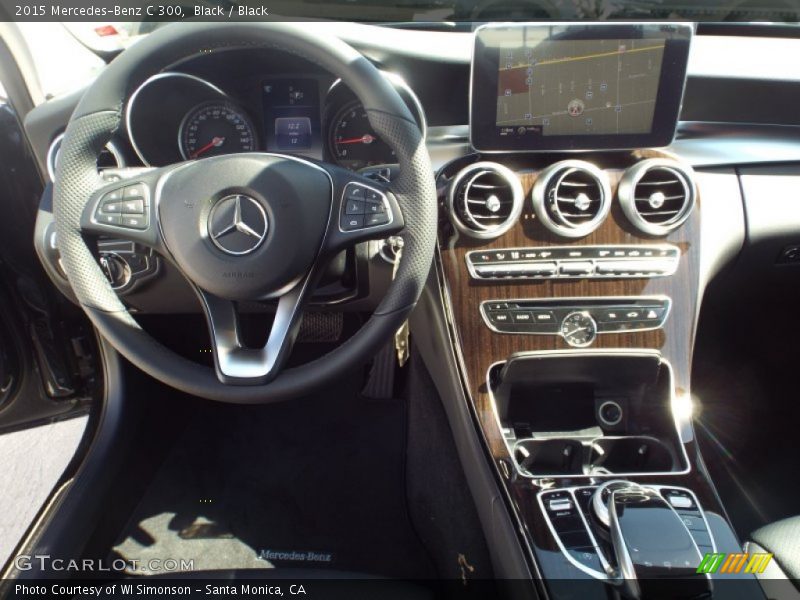 Black / Black 2015 Mercedes-Benz C 300