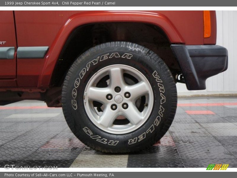 Chili Pepper Red Pearl / Camel 1999 Jeep Cherokee Sport 4x4