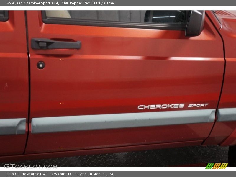 Chili Pepper Red Pearl / Camel 1999 Jeep Cherokee Sport 4x4