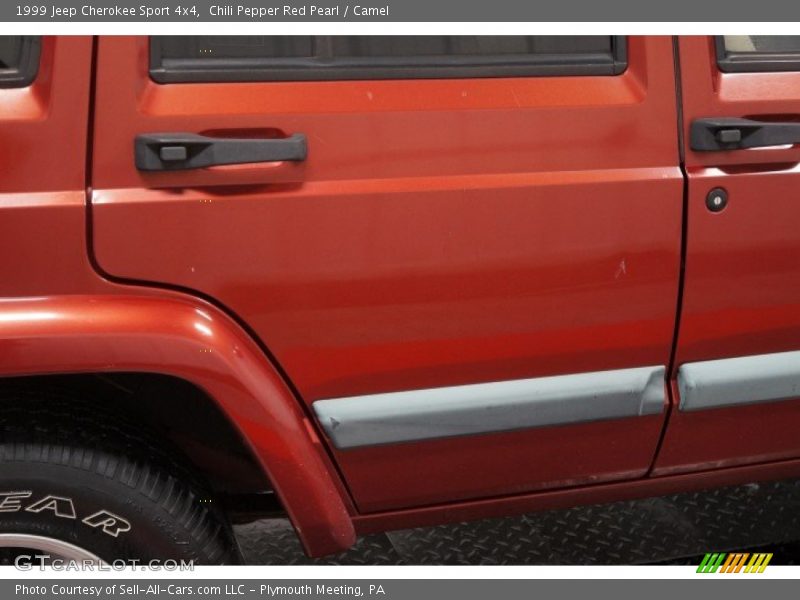 Chili Pepper Red Pearl / Camel 1999 Jeep Cherokee Sport 4x4